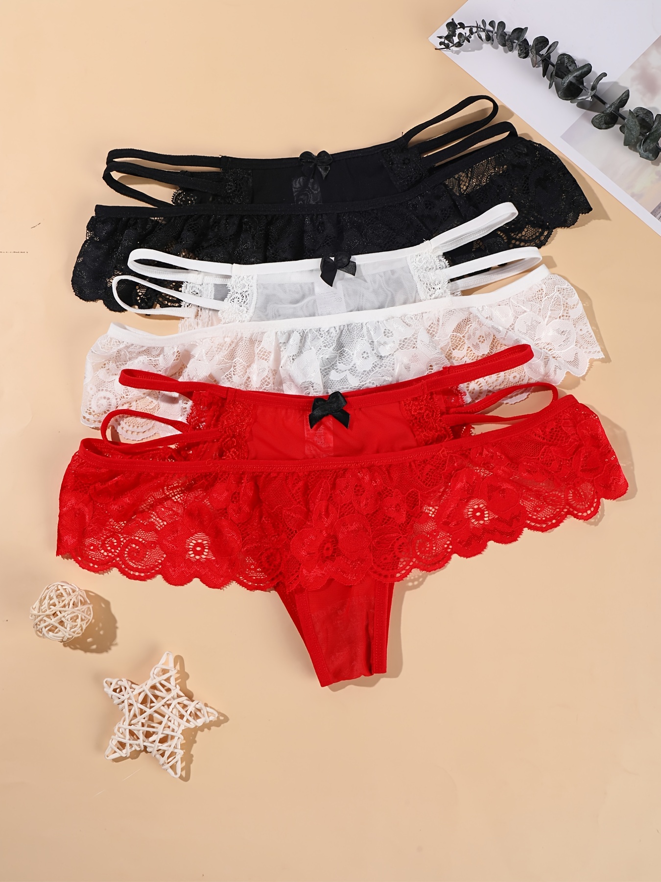 Lace Underwear Women Red White Black  Womens Sexy Lingerie Panties - 2023  Sexy Women - Aliexpress