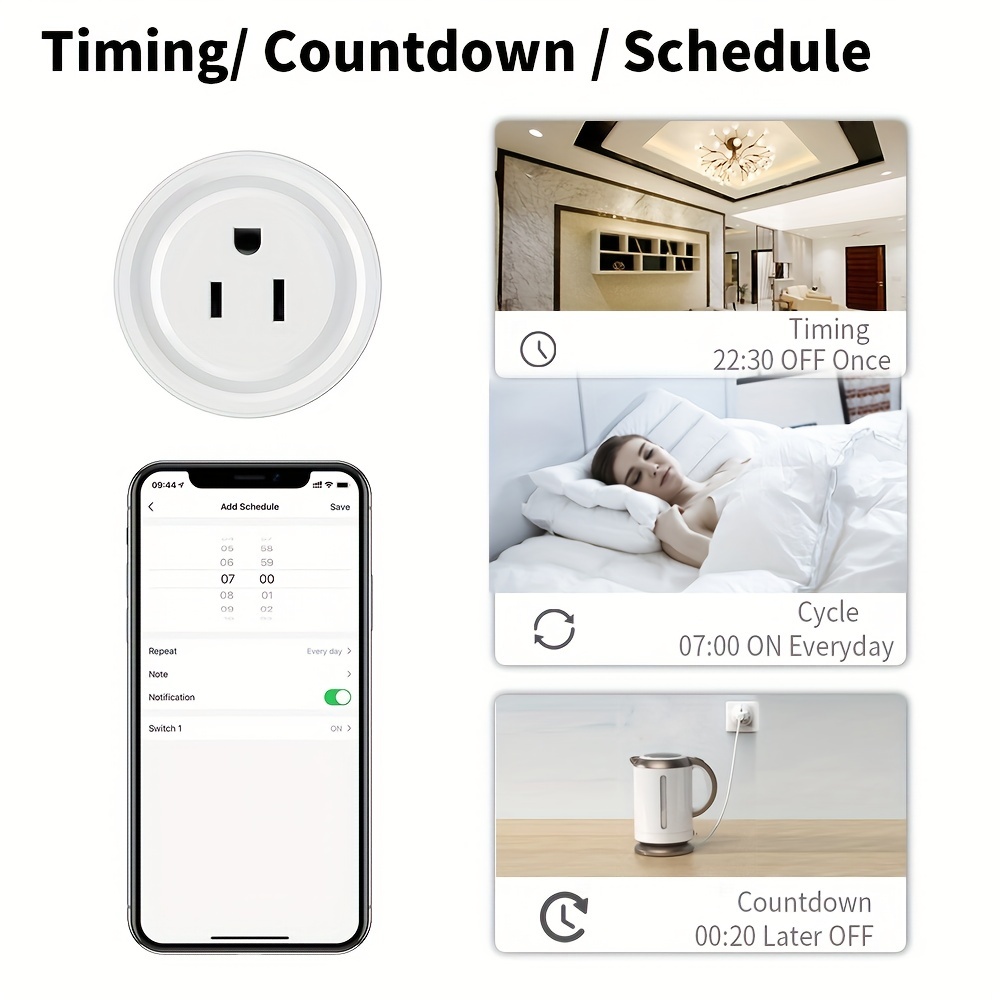 Dropship WiFi Smart Plug Outlet Wireless Smart Socket APP Remote