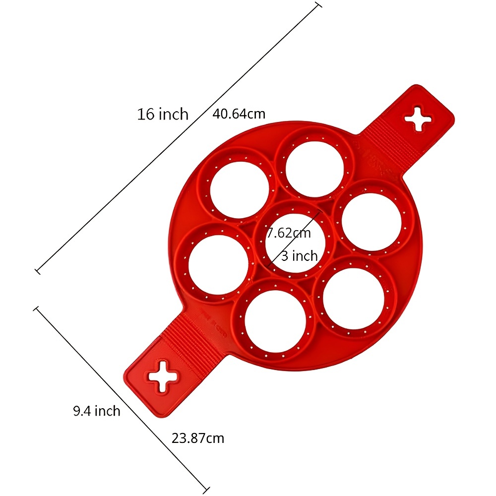 Yuyi Pancake Maker Mold Egg Ring Maker Silicone Pancake Mold Fixator Mould  Reusable Silicone Omelette Mold