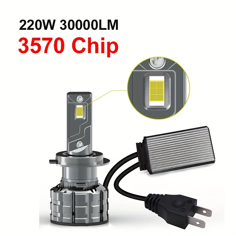 Roadsun H7 LED-Scheinwerfer H11 H1 H3 9005 9006 Hb3 Hb4 880 9007 H13 H4 LED-Scheinwerferlampe  für Auto 12v 120w 26000lm 3570 Csp Chip