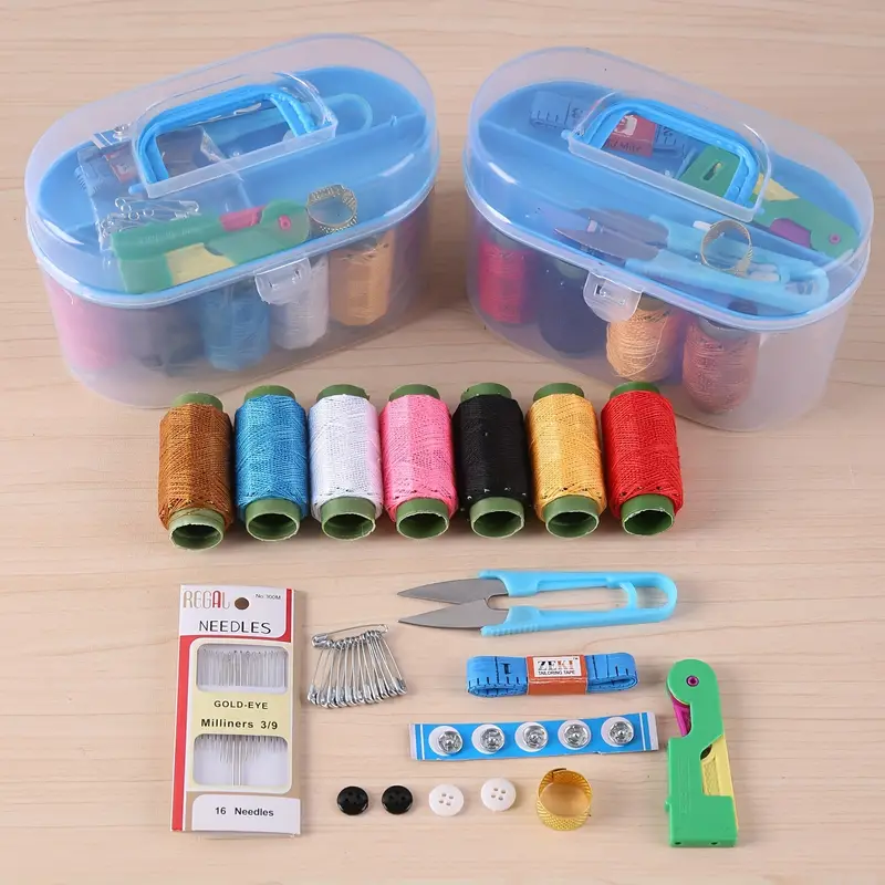 46pcs Portable Household Needle And Thread Sewing Tools Thread Kit Organizer
