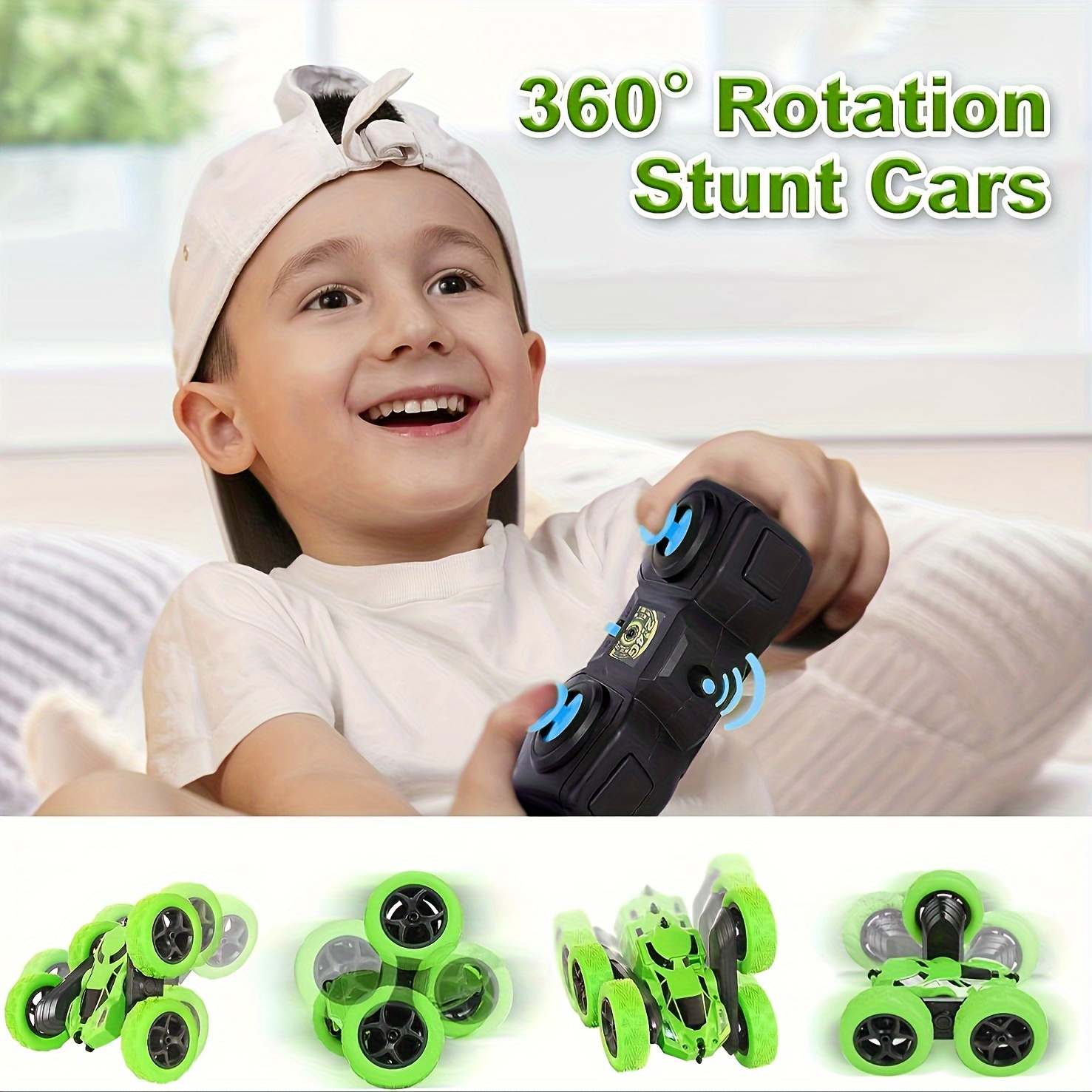 Remote Control Car Stunt RC Cars, 2.4Ghz Double Sided 360 Rotating RC Crawler With Headlights, 4WD Off Road Drift RC Race Car Toy Best Christmas Gift details 2