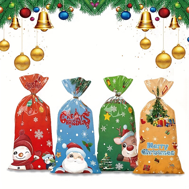 Christmas Stocking Gift Bags, Cute Cartoon Ziplock Bags, Cookie Candy  Creative Gift Bags, Perfect Christmas Party Gift Bags - Temu