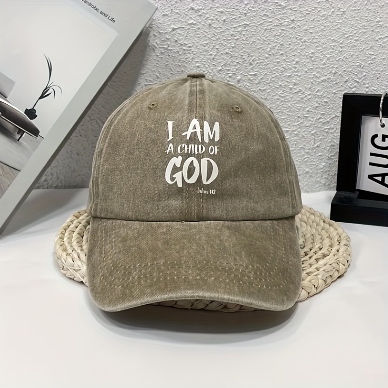 God Got Baseball Trendy Printed Solid Color Mesh Trucker - Temu