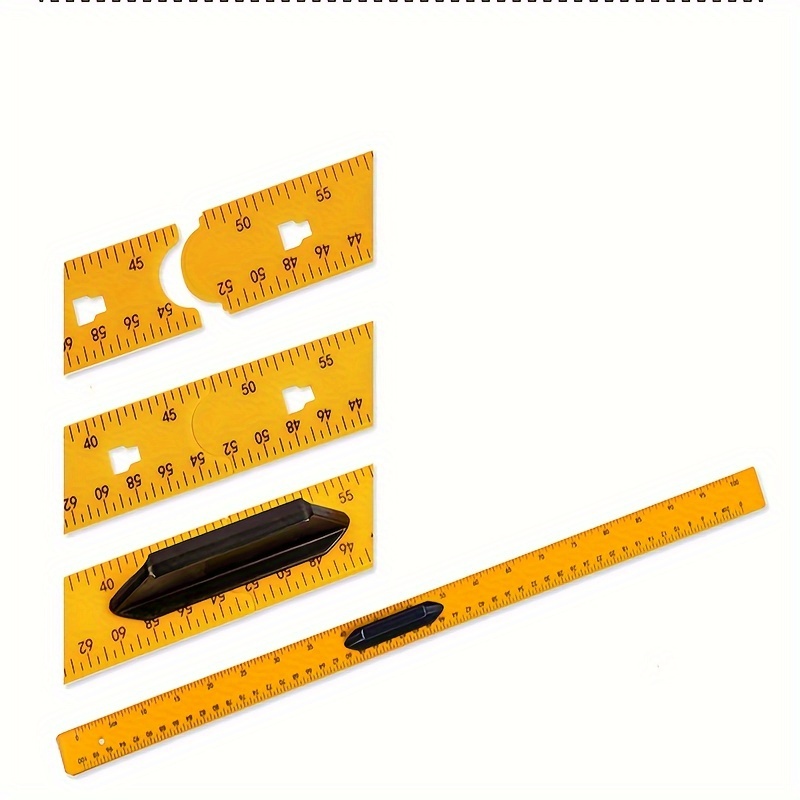 6-Piece Triangular Scale Ruler Set, Aluminum Architect Ruler