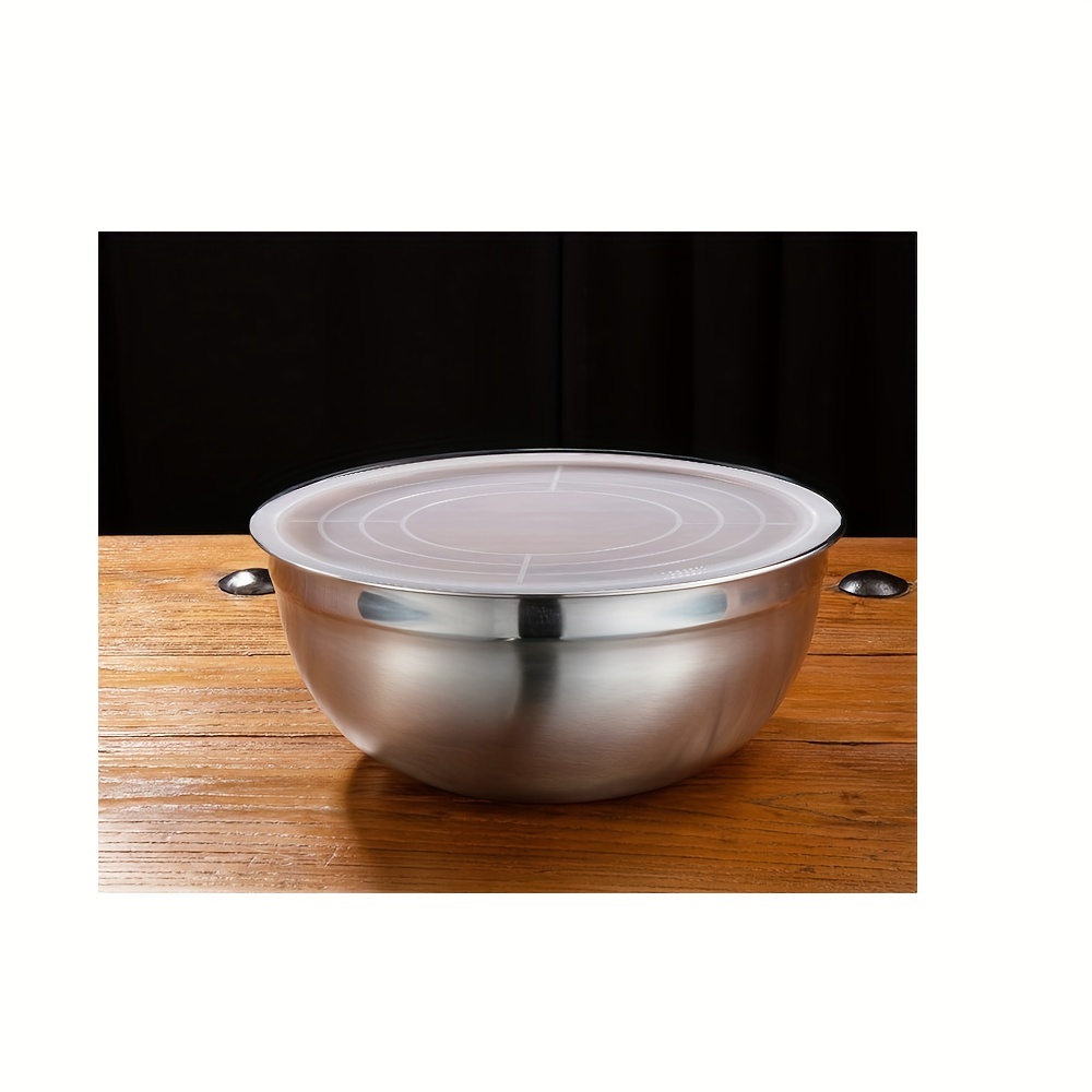 Hammered Pattern Mixing Bowl Stainless Steel Thickened Salad - Temu