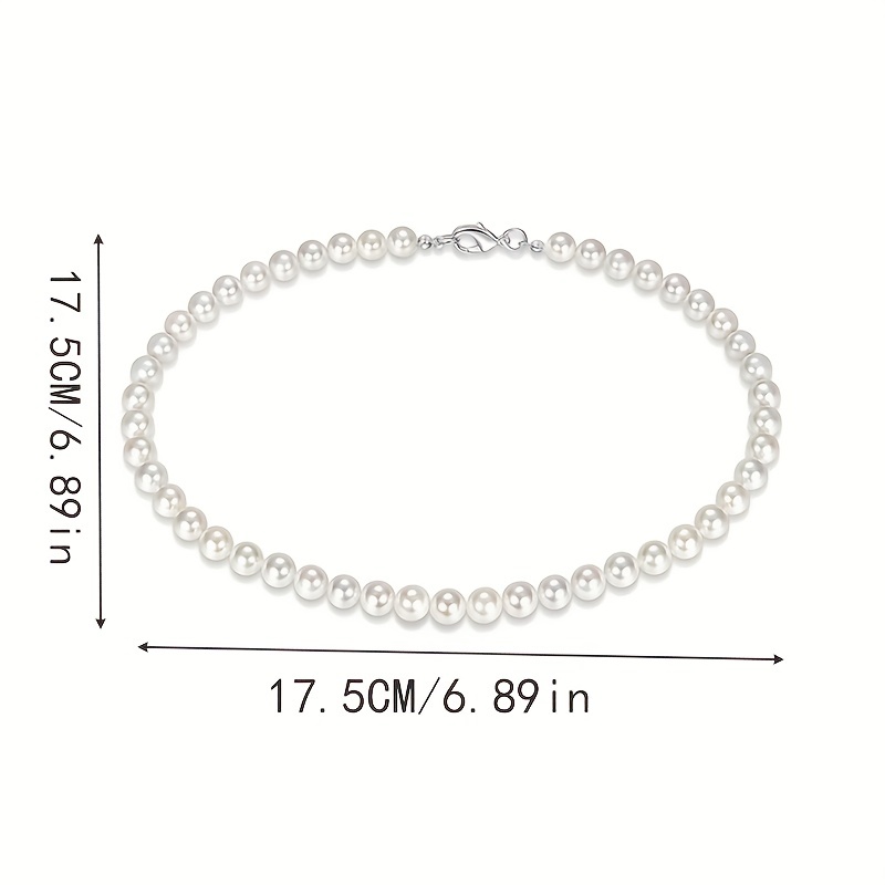 Men's Pearl Bead Necklace for Wedding Banquet