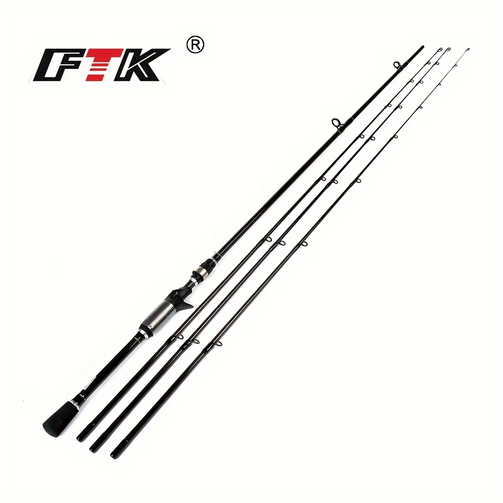 FTK 1pc 2.1M/6.88FT Portable Travel Fishing Rods, Carbon Fibre Ultralight  Telescopic Fishing Pole, Fishing Tackle