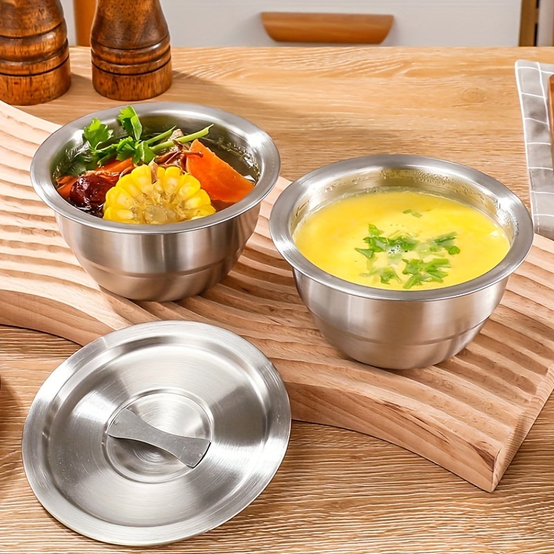 Food Grade 316 Stainless Steel Insulation Bowl Dishes Pasta Rice