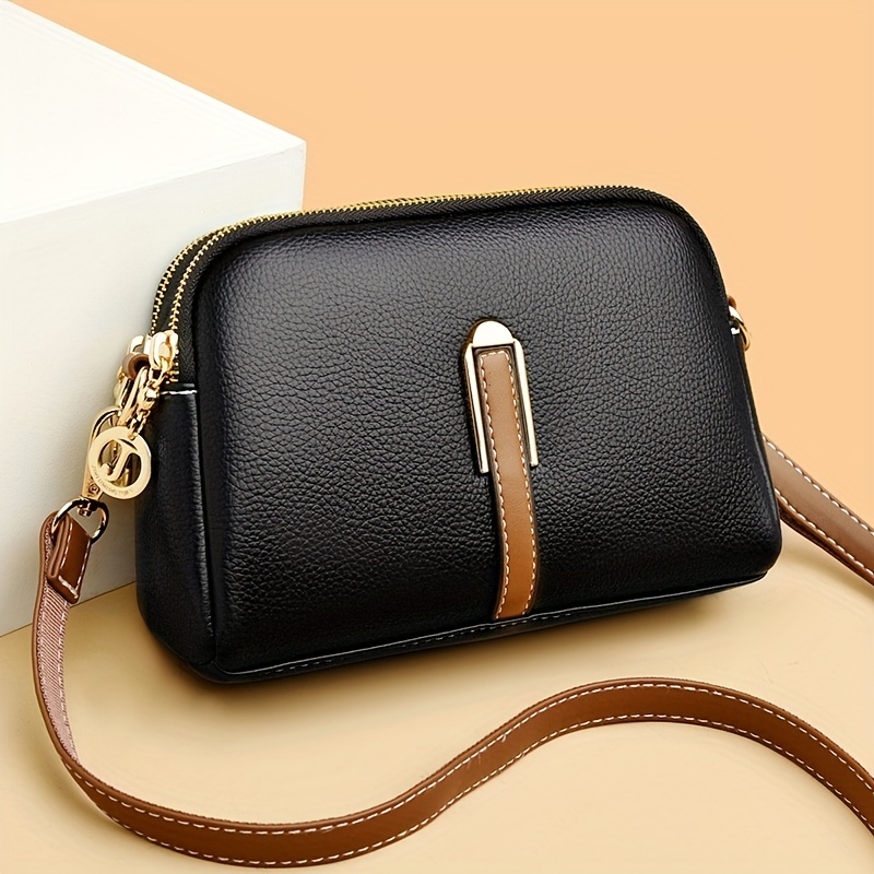 

Small Crossbody Bag For Women, Color Contrast Phone Purse, Fashion Shoulder Bag For Daily Use
