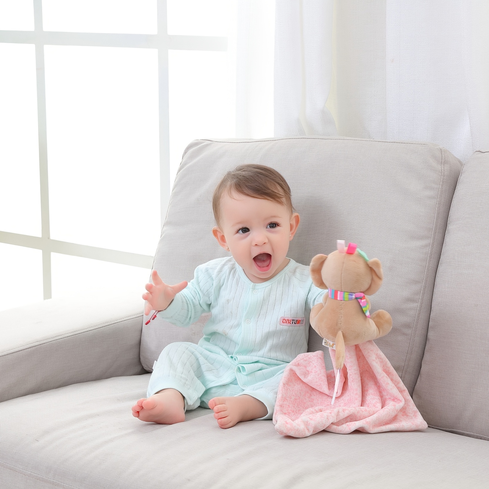 Soft Elephant Pacifier Doll for Newborns