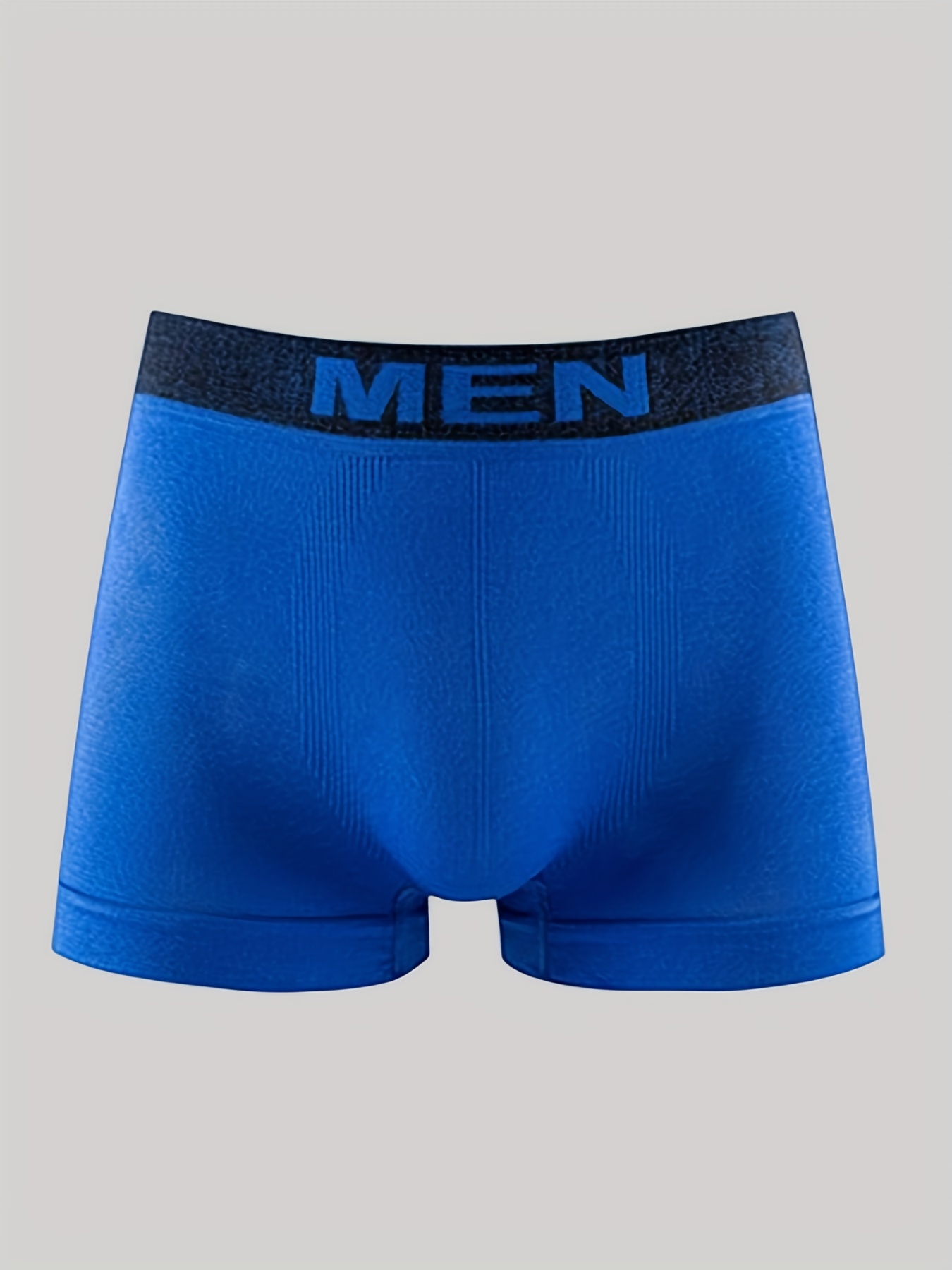 1/3/6pcs Men's High Elastic Plain Color Comfortable Boxer Briefs