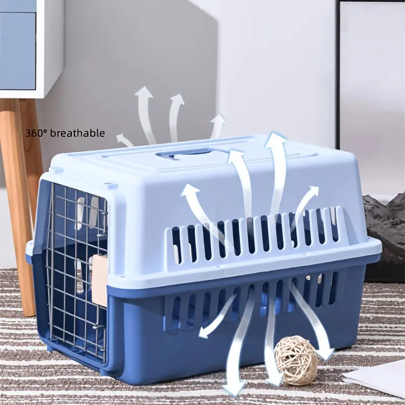 Secure and Portable Pet Travel Carrier: Perfect for Small and Medium Dogs  and Cats!