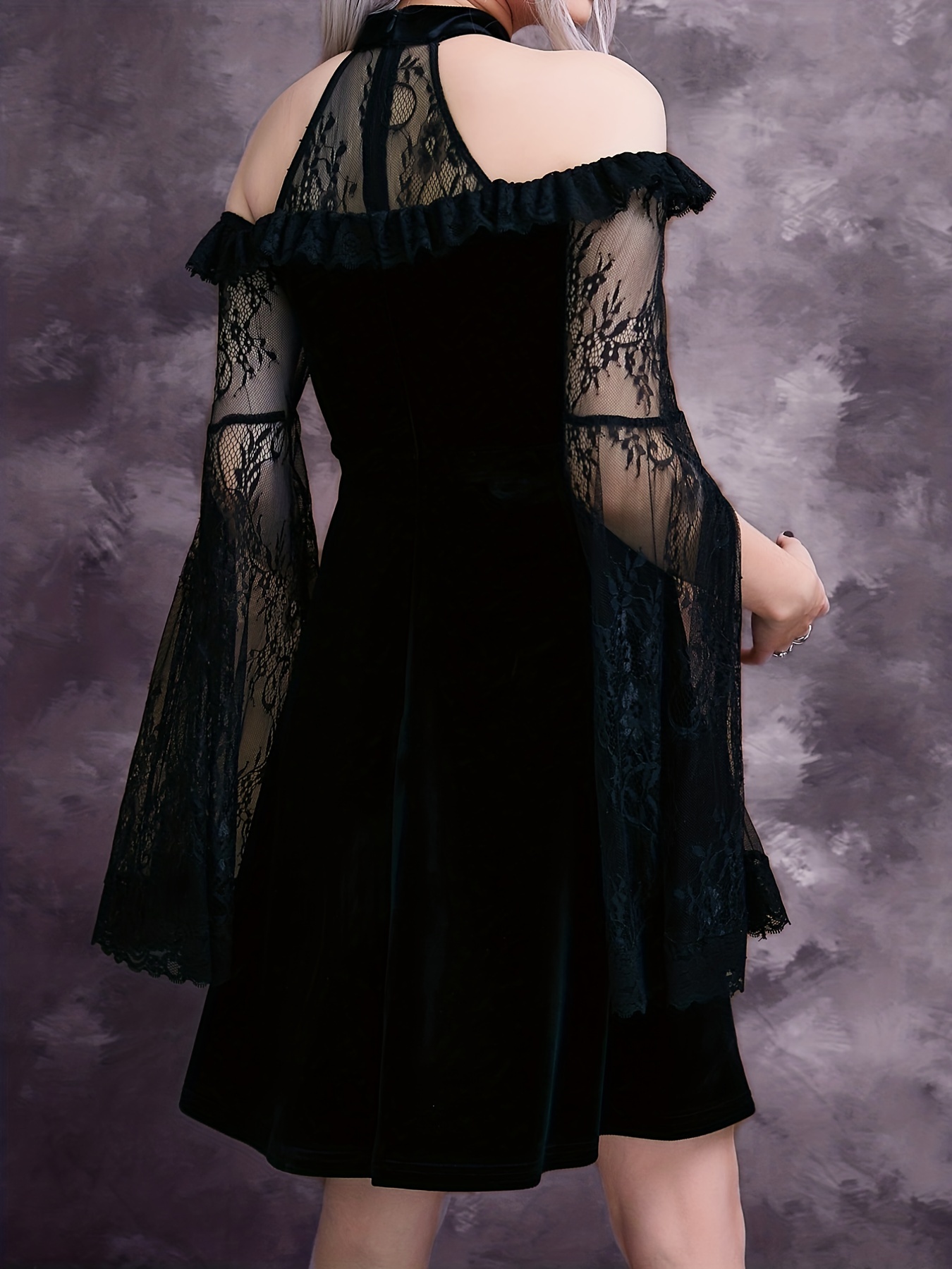 FEOYA Women's Gothic Flared Velvet … curated on LTK