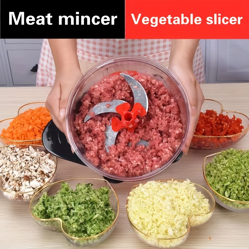 Garlic Crusher Vegetable Cutter Manual Meat Grinder - Temu