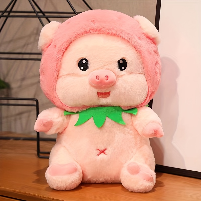 1pc, Pink Strawberry Pig Pillow Plush Doll, Very Suitable For Home  Decoration, Shopping Malls, Hotels, Sofas, Car Interior Decoration,  Universal Car C