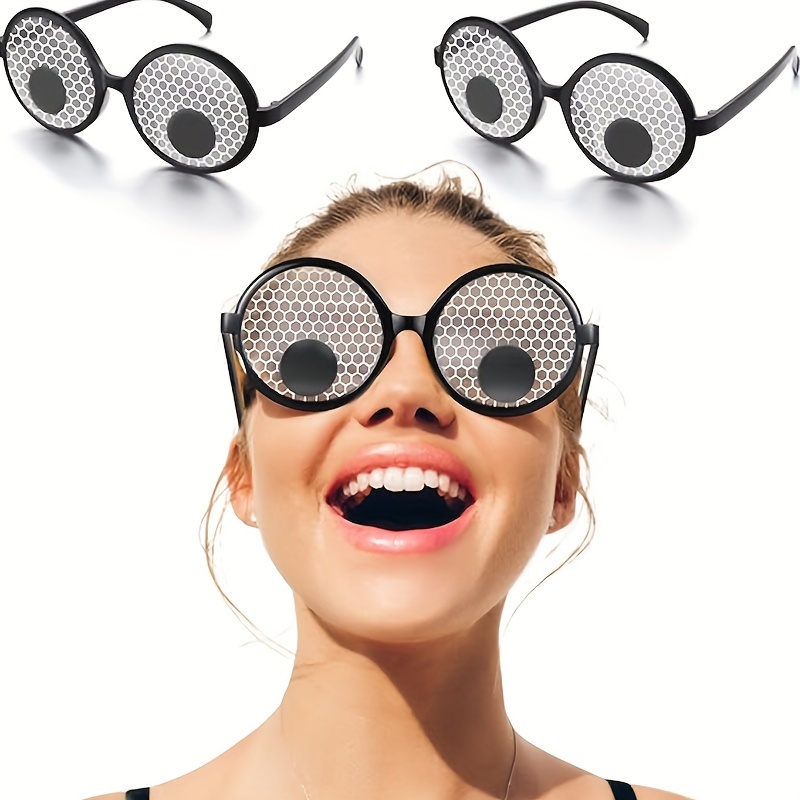 Eyes Glasses Funny Shaking Costume Eye Glasses Novelty - Temu