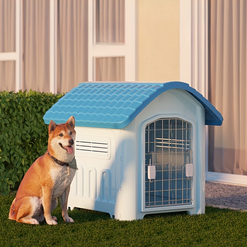 Plastic bin dog top house