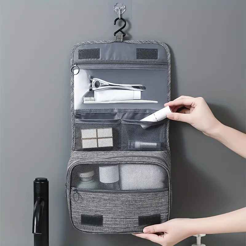 Wash Bag Cationic Large Capacity Cosmetic Bag Hook Wash - Temu