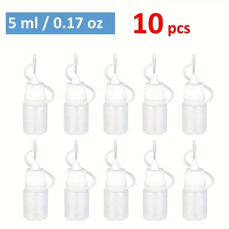 10pcs Liquid Oil Container Glue Bottle Sewing Machine Oil Dispenser