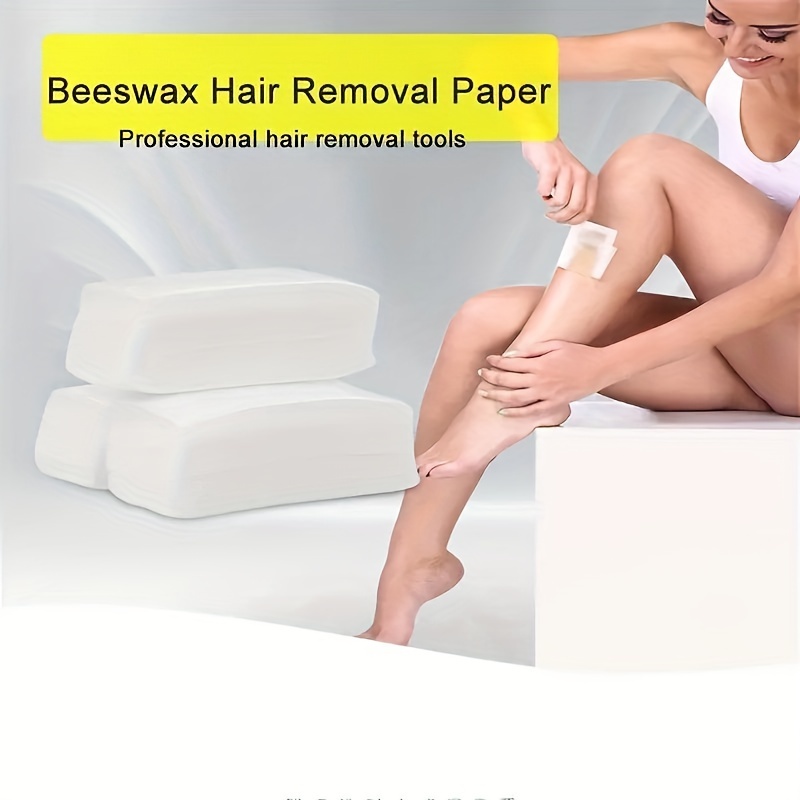 100 Wax Strips Hair Removal Non Woven Waxing Strips Wax - Temu
