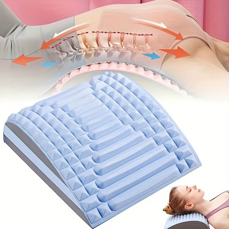 Lower Back Lumbar Pain Spine Stretcher Massager Posture Relief Cracker  Support