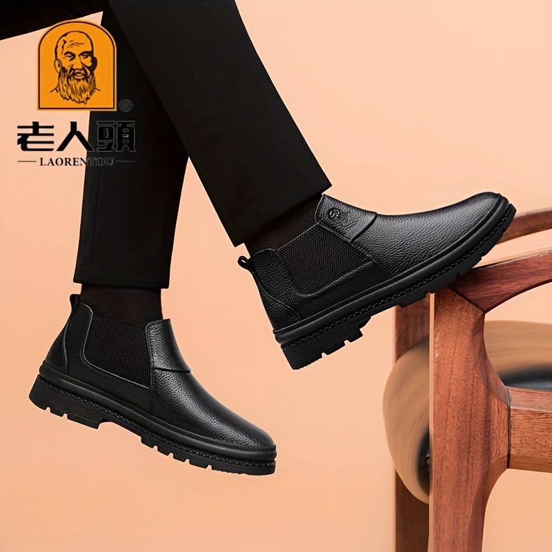 Laorentou Bottines Chelsea Enfiler Homme Bottines Tendance