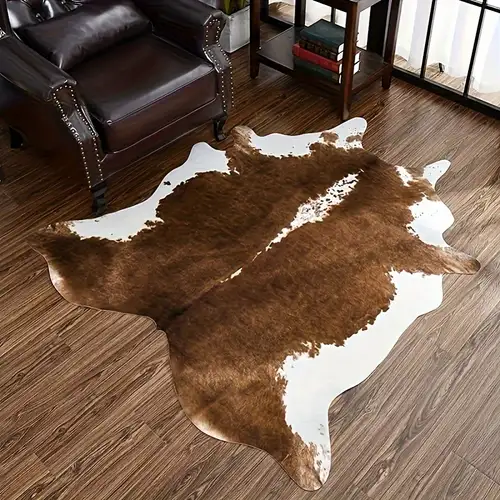 Cow Skin Black White Spots Kitchen Rug Entry Carpet Mat - Temu