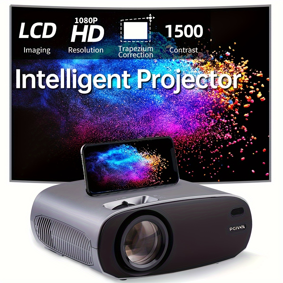 Portable Smart Home Office High resolution V2 Projector - Temu