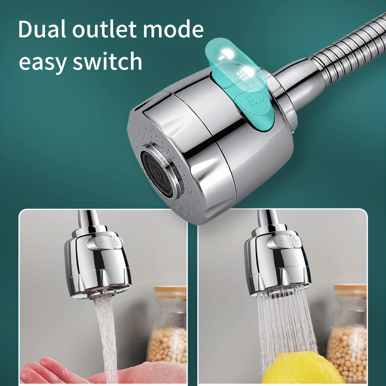 Nouveauté Pulvérisateur de robinet flexible turbo flex 360 pulvérisateur de  robinet d'évier jet stream robinet pièce d'extension salle de bain  accessoires de cuisine, Mode en ligne