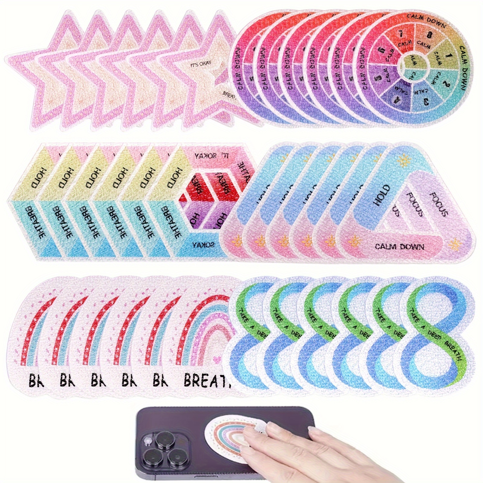 Waterproof Sensory Sticker Anxiety Sticker Sensory Items - Temu