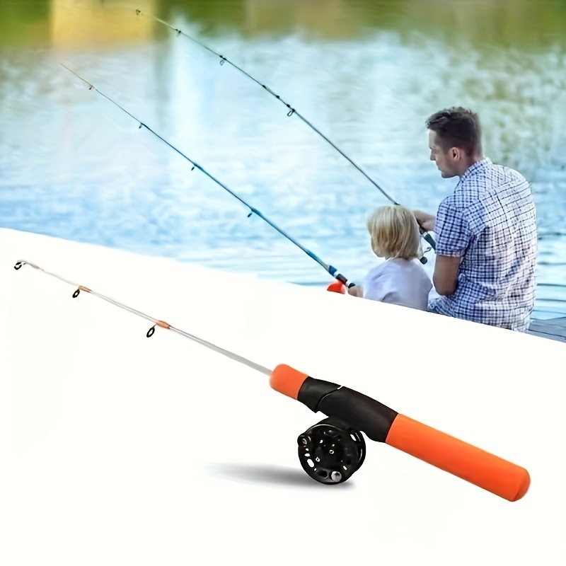  2Pcs/Set Fishing Rod Winter Outdoor Mini Pen Fishing
