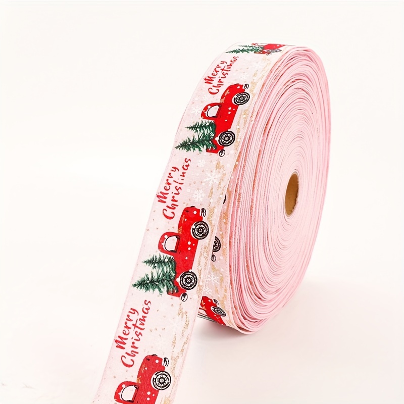 1pc 78.74 Inch Red Ribbon For Christmas Decoration, DIY Making Bow Gift  Packaging Red White Edge Fabric Ribbon Crafts Christmas Tree Party  Decoration
