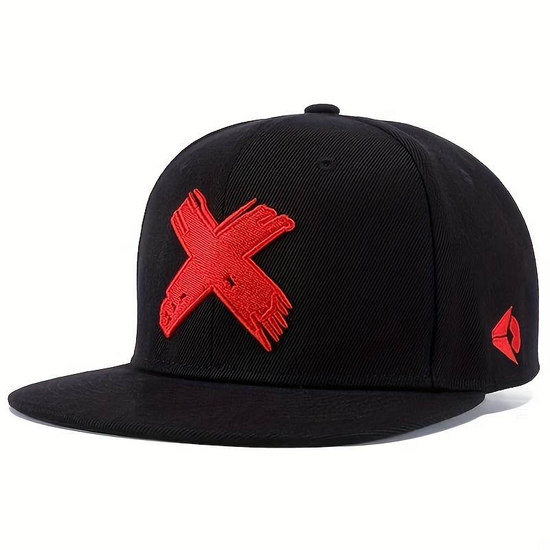 

X Label Embroidery Baseball Cap Solid Color Adjustable Snapback Hats Hip Hop Unisex Casual Dad Hat For Women Men