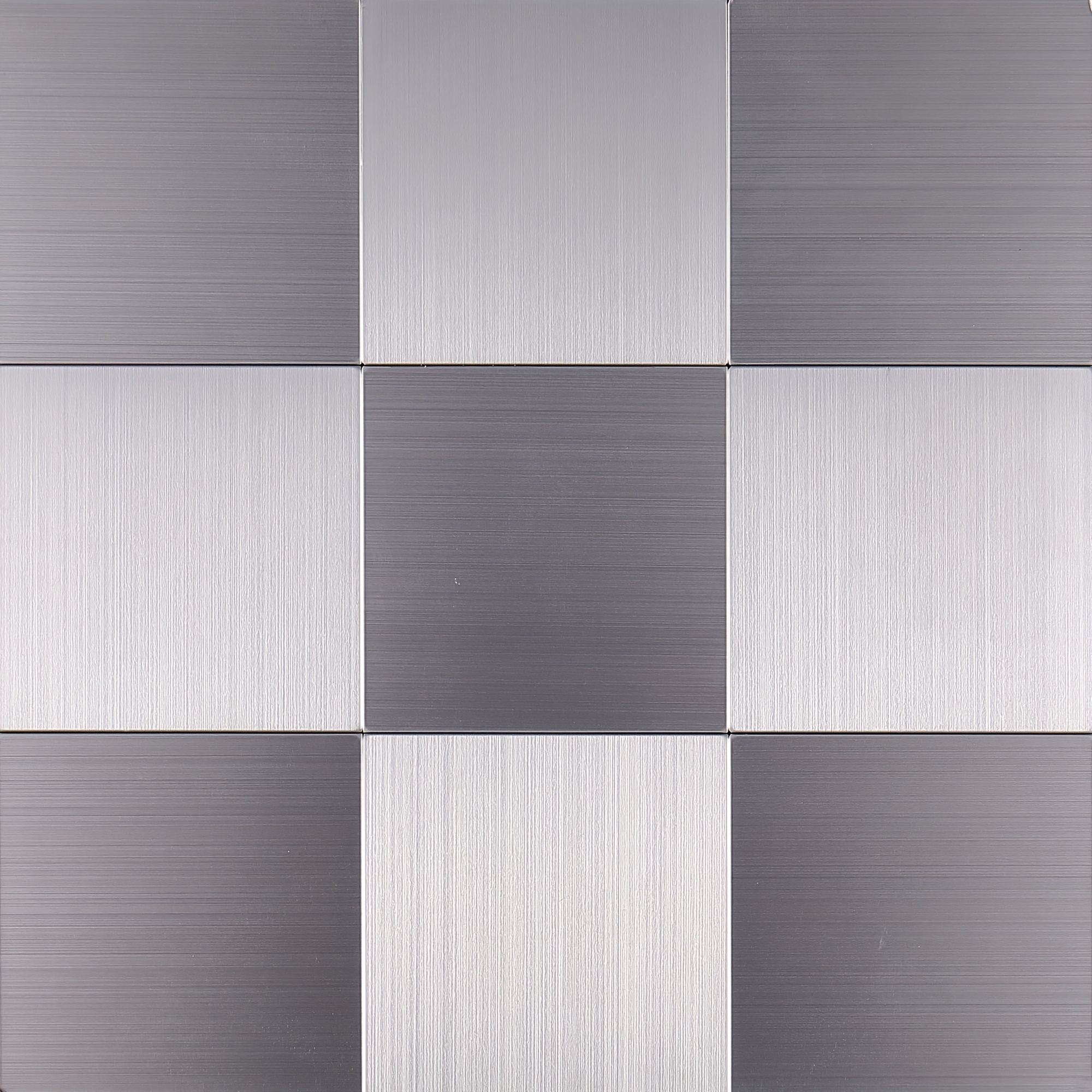 Art3d 10-tile 12x12 Peel and Stick Metal Backsplash Tile Brushed  Stainless Steel for Kitchen Livingroom