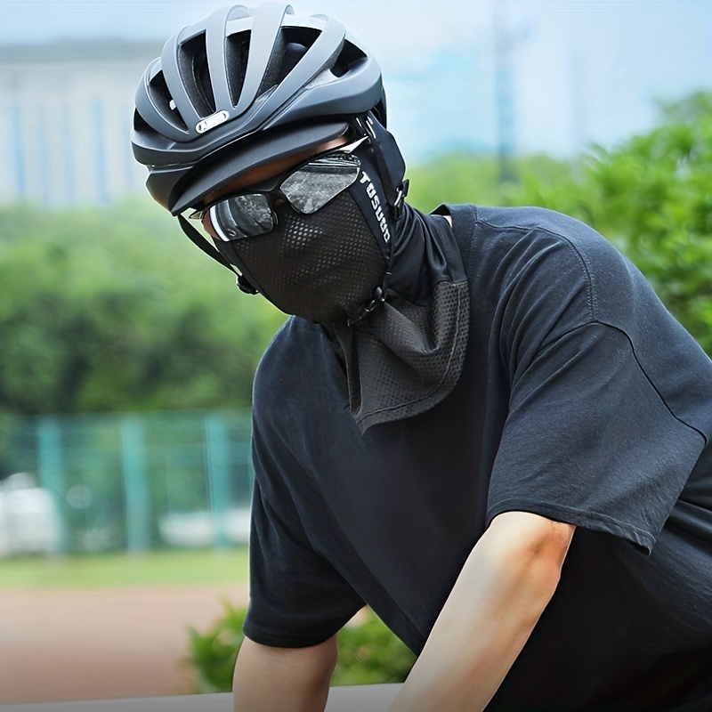 1pc Ice Silk Sunscreen Face Mask For Men & Women Outdoor Cycling