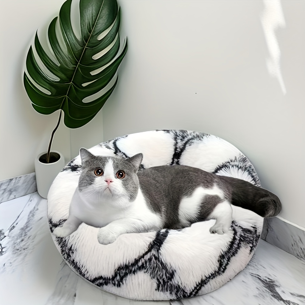 Soft Long Plush Cat Kennel Dog Kennel Winter Warm Pet Bed - Temu