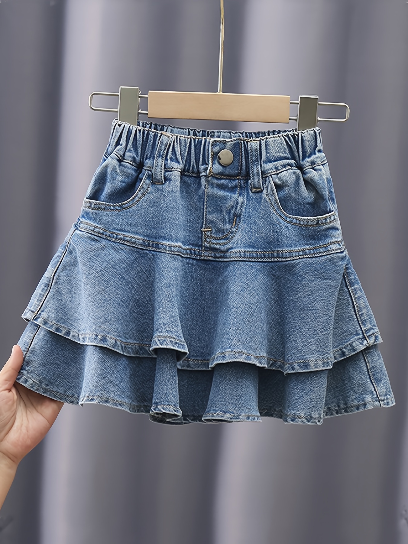 Girls Nori Mini Denim Skirt In Vintage | Bardot Junior-sgquangbinhtourist.com.vn