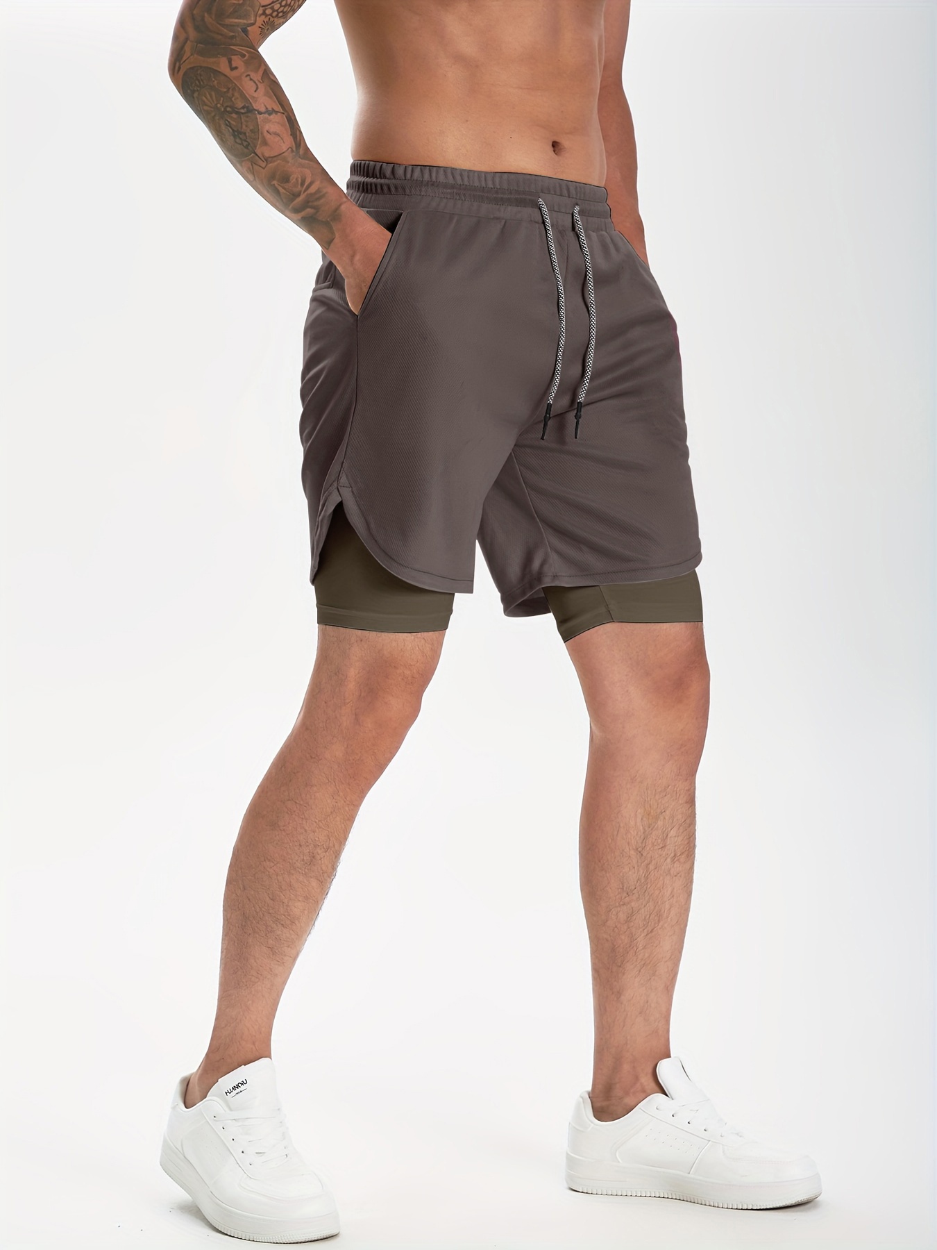 Men's 1 Workout Running Shorts Quick Dry Athletic Gym - Temu