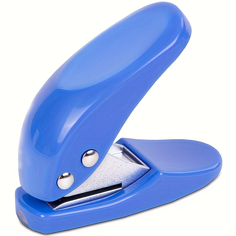 Mini Hole Puncher, 10 Sheets Punch Capacity, Single Ring Cute Handheld Hole  Punches For Paper (blue)