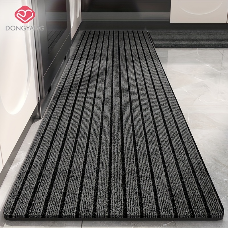 Benissimo-Modern Mats, 24”x56” Ultra-Thin (1/10 Inch) Kitchen Mat Rubber  Backing, Waterproof, Low Profile, Durable&Non Slip, Indoor Floor Mat for  Entry, Patio, Grit Wood Came House 