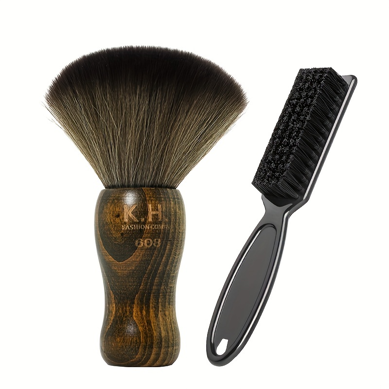 soft wooden handle clipper brush - Ideal Barber Supply