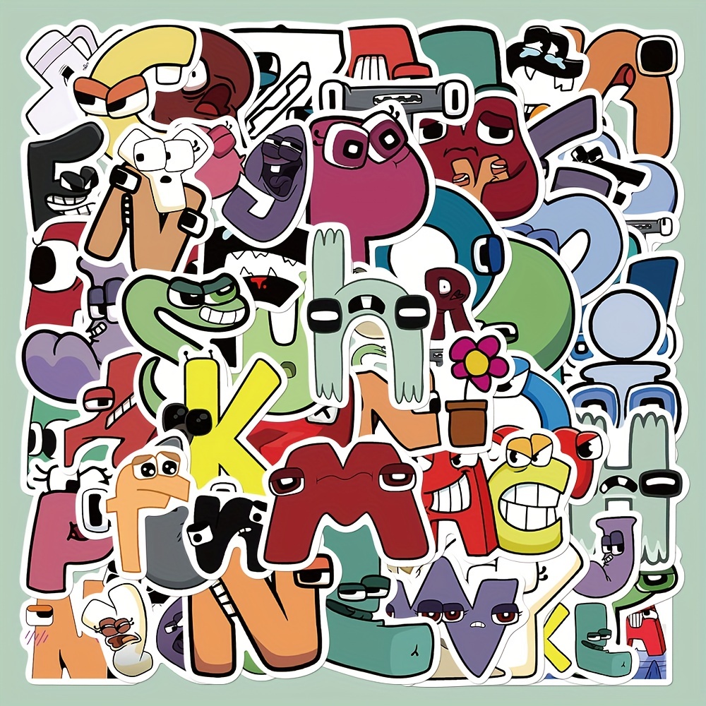 Alphabet Lore Stickers For Diy Toys, Wall Decoration, Luggage