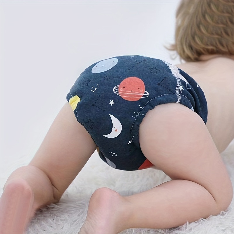 2pcs Reusable Cotton Cloth Diapers Training Pants - Potty Training