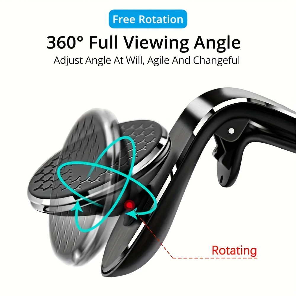 360 Rotating Magnetic Car Phone Holder Air Outlet Clip