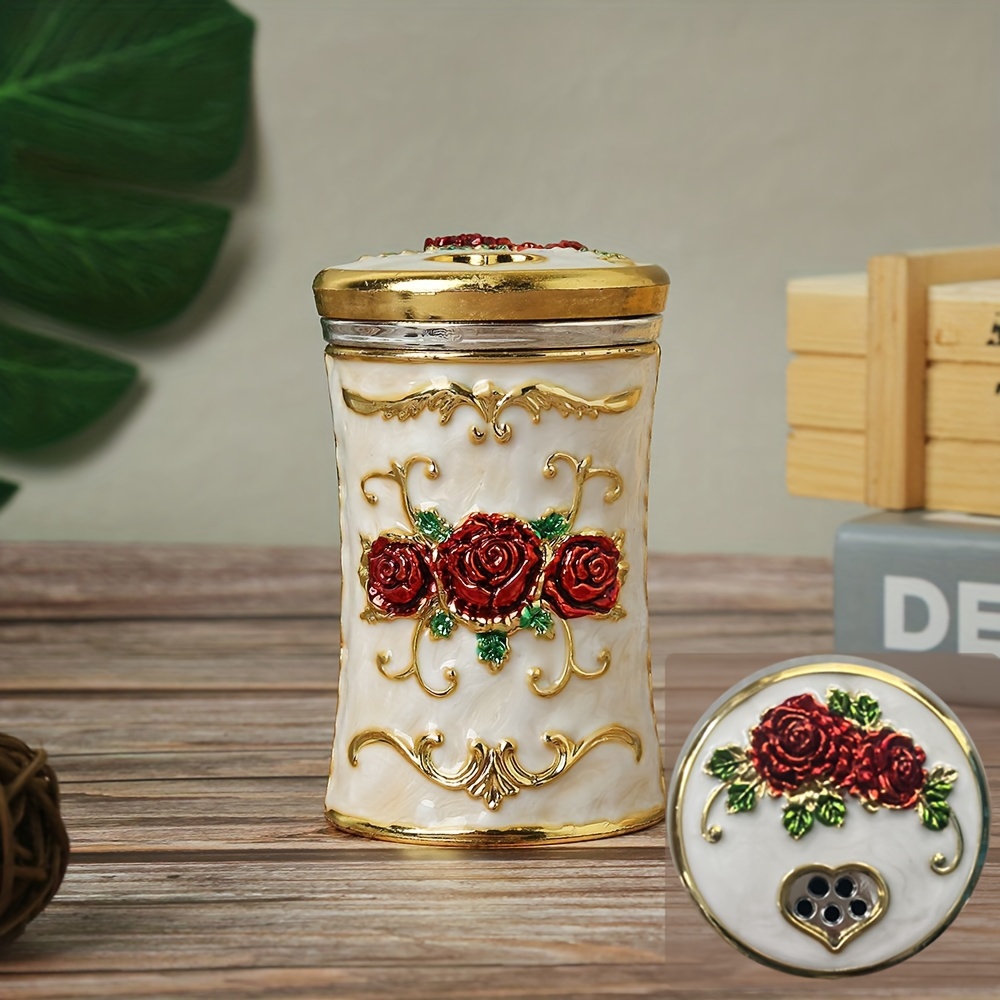 Ceramic Embossed Canister Jar for Kitchen with Golden Lid