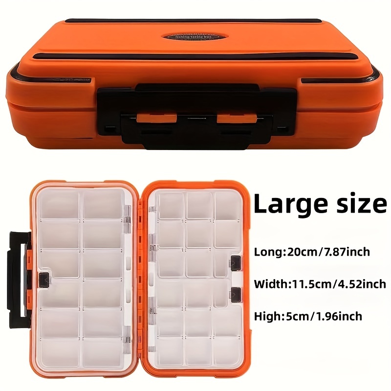 1pc Fishing Lure Bait Box, Multifunctional Double-layer Detachable Fishing  Hook Ring Storage Box