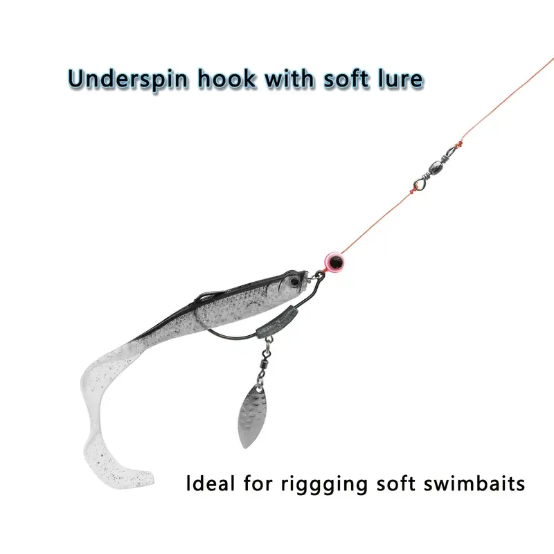 Weighted Hook Twist Lock Spring Hook Swim Bait Fishing Hook - Temu