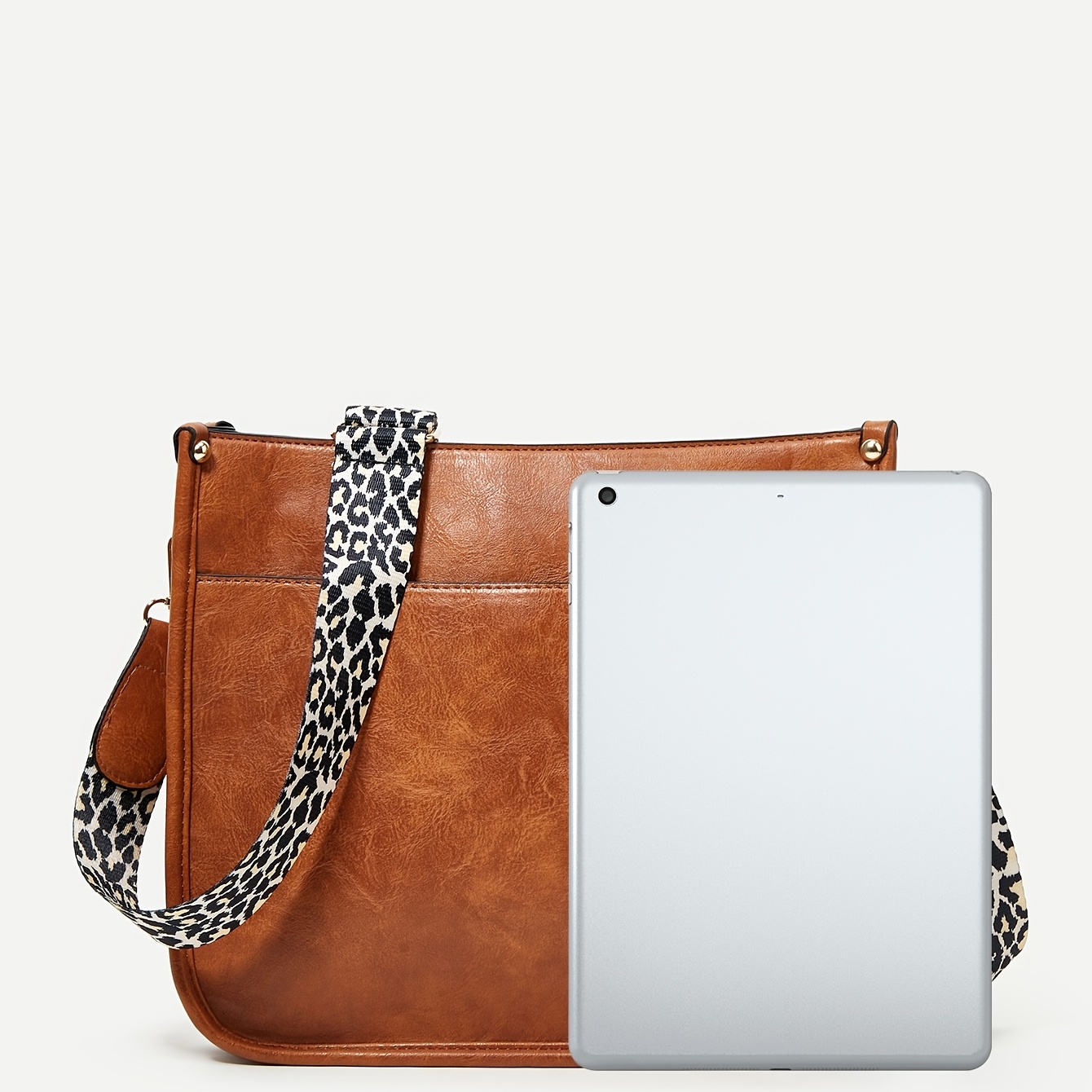New Leopard Shoulder Straps Quality Pu Leather Shoulder Bag