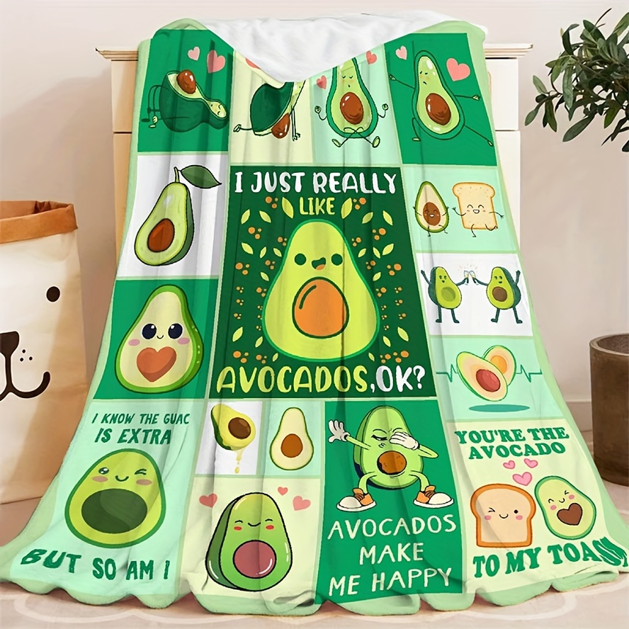 Cute 2024 avocado blanket